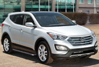 Trittbretter passend f&uuml;r Hyundai Santa Fe 2012-2018 Hitit Schwarz mit T&Uuml;V