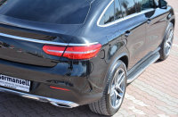 Running Boards suitable for Mercedes-Benz GLE Coupe 2015-2018 Ares chrome with T&Uuml;V
