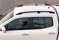 Roof Rails suitable for Mercedes X-Klasse Double Cab from 2017 aluminum black