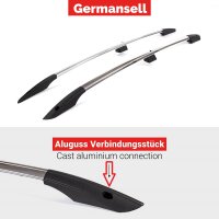 Dachreling passend f&uuml;r Nissan Navara Double Cab ab Bj. 2015 Alu Hochglanz