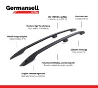 Dachreling passend f&uuml;r Nissan Navara Double Cab ab Bj. 2015 Alu Schwarz