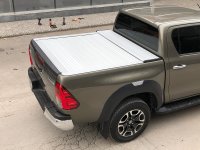 Tonneau cover for Toyota Hiluxfrom 2015 Double Cab in silver