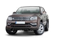 Bullbar low with plate black suitable for VW Amarok years 2016-2022
