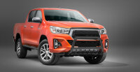 Bullbar with grille black suitable for Toyota Hilux (FACELIFT) years 2018-2021