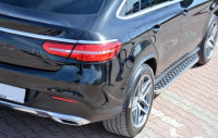 Running Boards suitable for Mercedes-Benz GLE SUV 2015-2018 Hitit chrome with T&Uuml;V