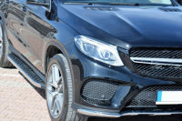 Trittbretter passend f&uuml;r Mercedes-Benz GLE SUV 2015-2018 Hitit Chrom mit T&Uuml;V