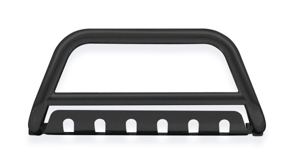 Bullbar with plate black suitable for Fiat Fullback years from 2015