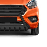 Bullbar with plate black suitable for Fiat Fullback years from 2015