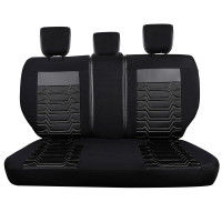 Seat covers for your Mazda BT-50 Set Nashville in black/white