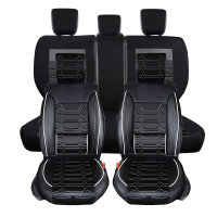 Seat covers for your Mazda BT-50 Set Nashville in black/white