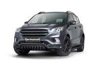Bullbar low with plate black suitable for Ford Kuga years 2017-2019