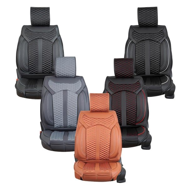 Hochwertige Sitzbezüge passend für Opel Combo (Schwarz-Braun)