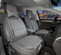 Front seat covers for your Lexus LX from 2007 2er Set Wabendesign