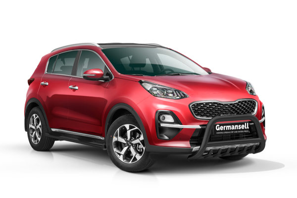 Bullbar with grille black suitable for Kia Sportage years 2018-2021