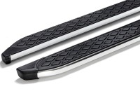 Running Boards suitable for Skoda Kodiaq from 2017 Hitit chrome with T&Uuml;V