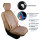 Front seat covers for your Peugeot 2008 from 2008 2er Set Wabendesign beige