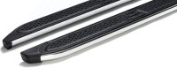 Running Boards suitable for BMW X1 from 2009-2015 Ares chrome with T&Uuml;V