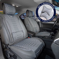 Seat covers for your Ssangyong Rexton from 2001 2er Set Karomix