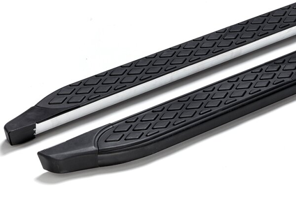 Running Boards suitable for Fiat Fullback from 2016 Hitit black with T&Uuml;V