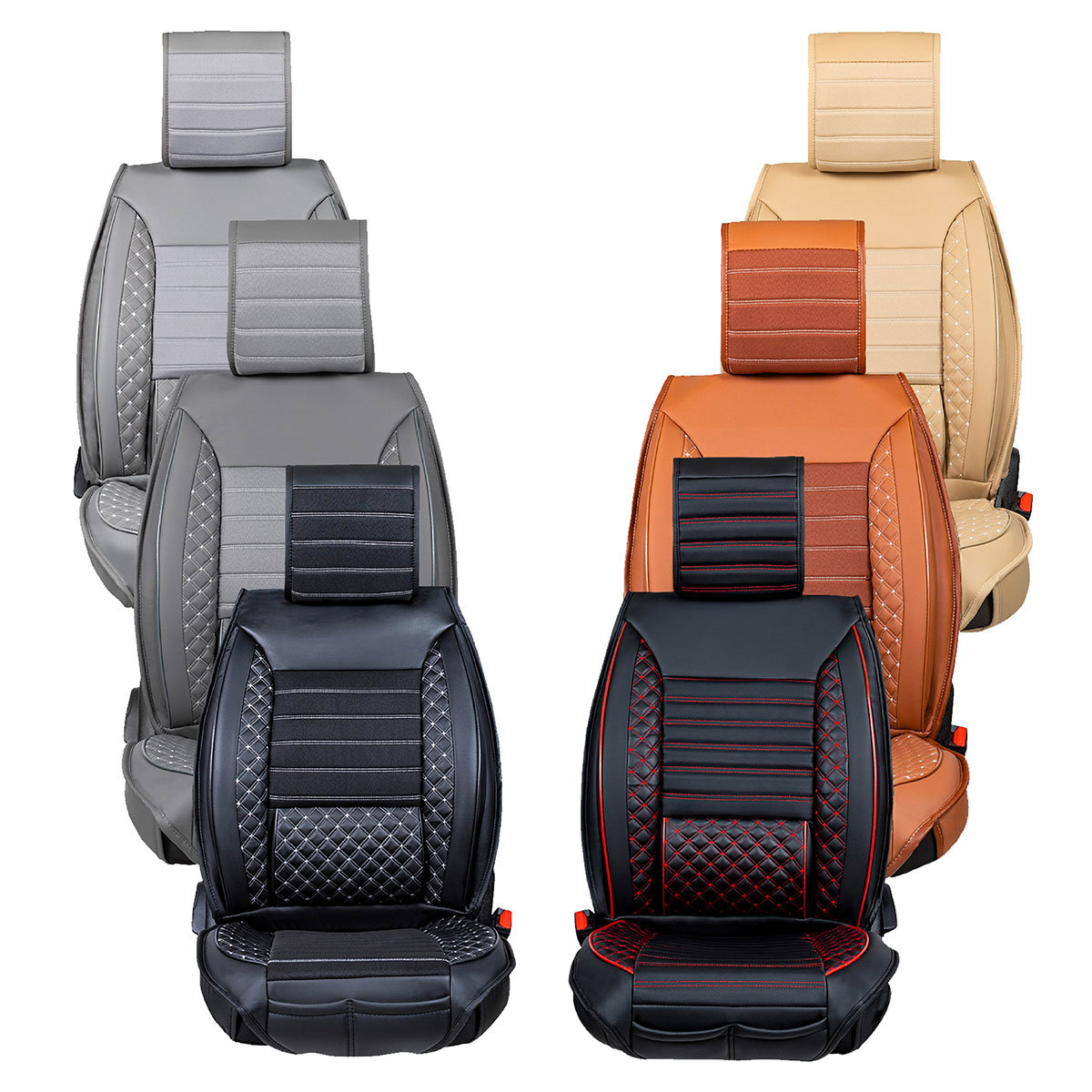 Sitzbezüge Auto für Kia Sportage I, II, III, IV (1994-2019) -  Autositzbezüge Universal Schonbezüge für Autositze - Auto-Dekor - Elegance  - P-2 P-2