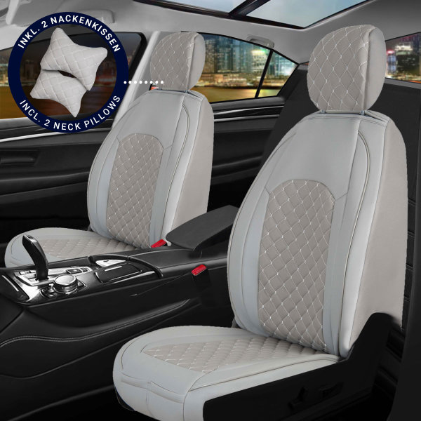 Yannaky Auto Sitzbezüge auflagen für L-and Rover Range Rover Evoque  2020-2023,Leder Universal Sitzbezügesets Sitzschoner Komfort rutschfest