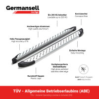 Trittbretter passend f&uuml;r Mercedes-Benz ML W166 AMG 2011-2015 Olympus Chrom T&Uuml;V