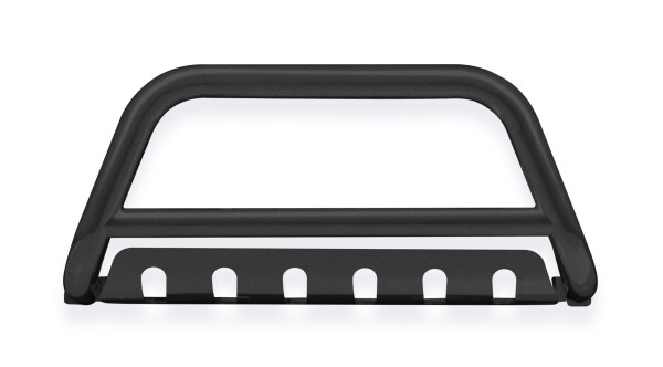 Bullbar with plate black suitable for Subaru Forester years 2008-2013