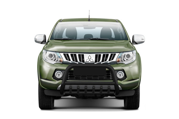 Bullbar with grille black suitable for Mitsubishi L200 years 2015-2019