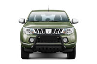 Bullbar with underride guard in black for Mitsubishi L200...