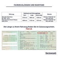 Dachreling passend f&uuml;r Mercedes V-Klasse Lang ab Bj....