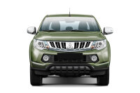 Bullbar low with grille black suitable for Mitsubishi L200 years 2015-2019