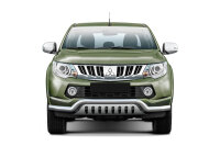 Bullbar low with plate suitable for Mitsubishi L200 years 2015-2019