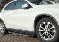 Trittbretter passend f&uuml;r Mercedes-Benz GLA ab 2013 Olympus Schwarz Sonderpreis