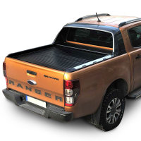 Tonneau cover Ford Ranger Wildtrak Double Cap 2012-2022 Black Set with partition wall and central locking system