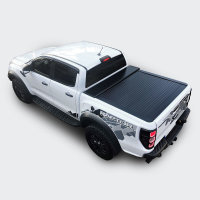 Tonneau cover Ford Ranger XL and XLT Double Cap 2012-2022 Black Set with partition wall and central locking system