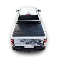 Laderaumabdeckung Ford Ranger XL und XLT Double Cab 2012-2022 Schwarz Set mit Trennwand und ZV