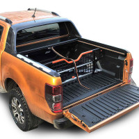 Tonneau cover Ford Ranger Wildtrack Extra Cap 2012-2022 Black Set with partition wall and central locking system