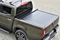 Tonneau cover Mercedes X-Klasse Double Cap 2017-2020 Black Set with partition wall and central locking system