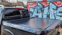 Tonneau cover Renault Alaskan Double Cap ab 2016 Black Set with partition wall and central locking system