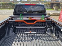 Tonneau cover Toyota Hilux Extra Cap ab 2015 Black Set with partition wall and central locking system