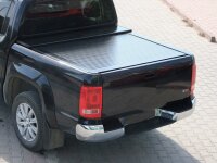Tonneau cover Toyota Hilux Extra Cap ab 2015 Black Set with partition wall and central locking system