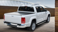Tonneau cover VW Amarok Double Cap 2011-2020 Black Set with partition wall and central locking system
