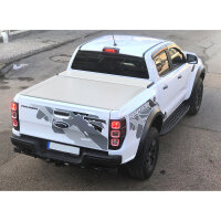 Tonneau cover Ford Ranger XL and XLT Double Cab from year of manufactur 2012 Anodised silver