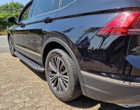 Running Boards suitable for VW Tiguan Allspace from 2016 Hitit black with T&Uuml;V