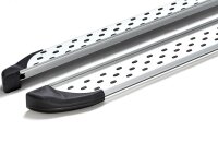 Running Boards suitable for VW Tiguan Allspace from 2016 Olympus chrome with T&Uuml;V