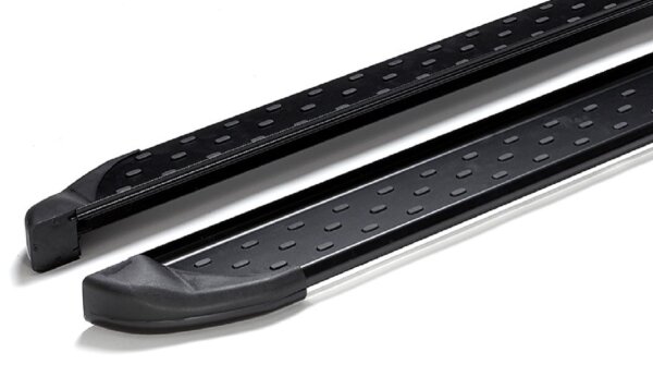 Running Boards suitable for VW Tiguan Allspace from 2016 Olympus black with T&Uuml;V