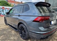 Running Boards suitable for VW Tiguan Allspace from 2016 Olympus black with T&Uuml;V