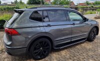 Running Boards suitable for VW Tiguan Allspace from 2016 Olympus black with T&Uuml;V