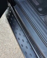 Running Boards suitable for VW Tiguan Allspace from 2016 Olympus black with T&Uuml;V