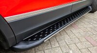 Running Boards suitable for VW Tiguan Allspace from 2016 Olympus black with T&Uuml;V